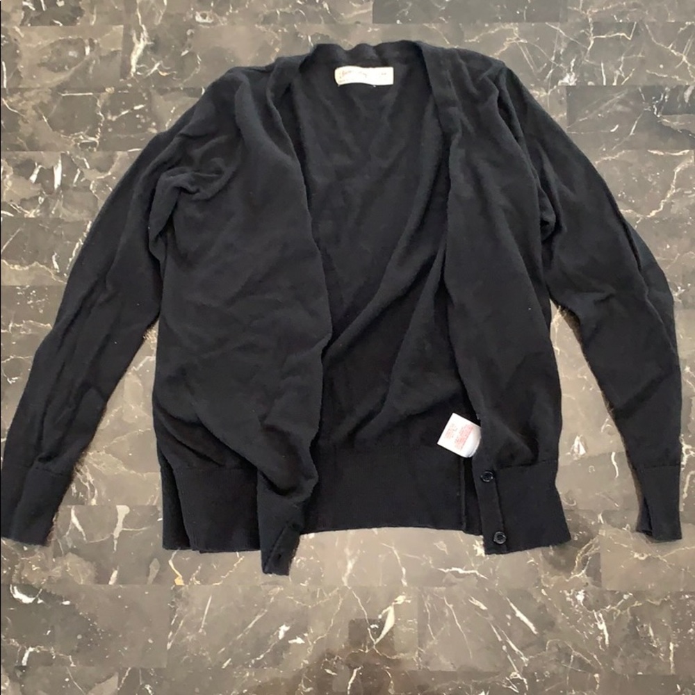Black sweater cardigan